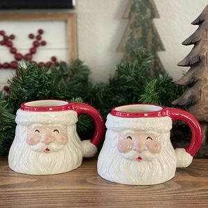 2 Target Threshold Santa Claus Mugs